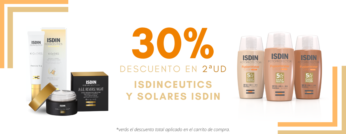 SOLARES ISDIN 30% Descuento
