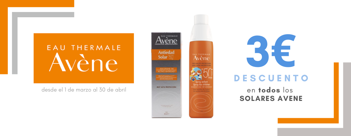 AVENE / Solares con DESCUENTO 3€