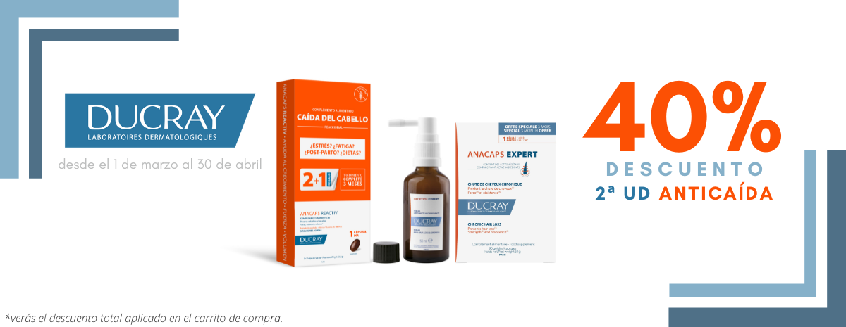 DUCRAY / Anticaída 40% DESCUENTO en 2ªUD