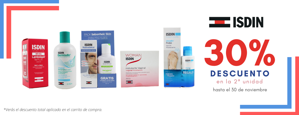 ISDIN / Germisdin, Ureadin, Woman Isdin... 30% DESCUENTO en 2ªUD