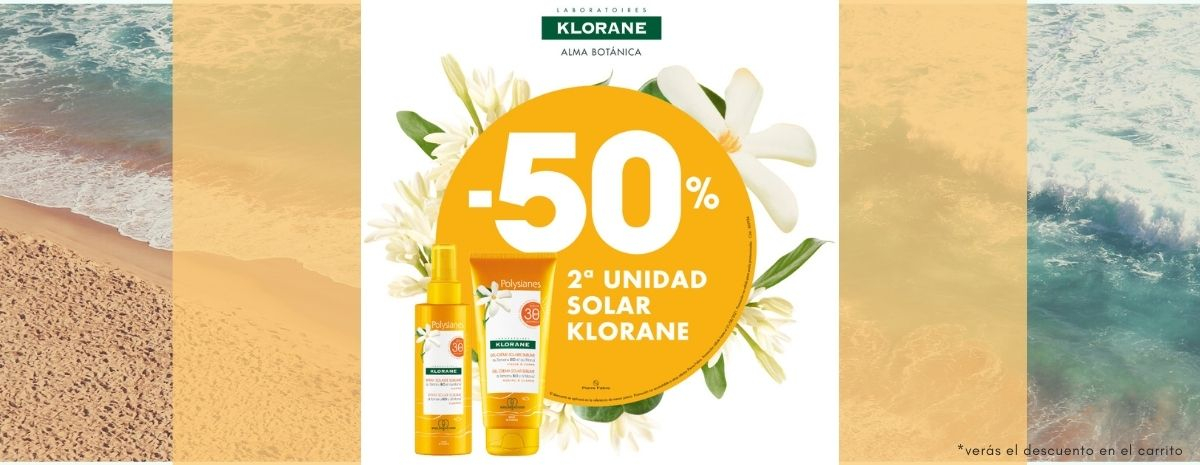 KLORANE / Solares POLYSIANES 50% DESCUENTO 2ª unidad