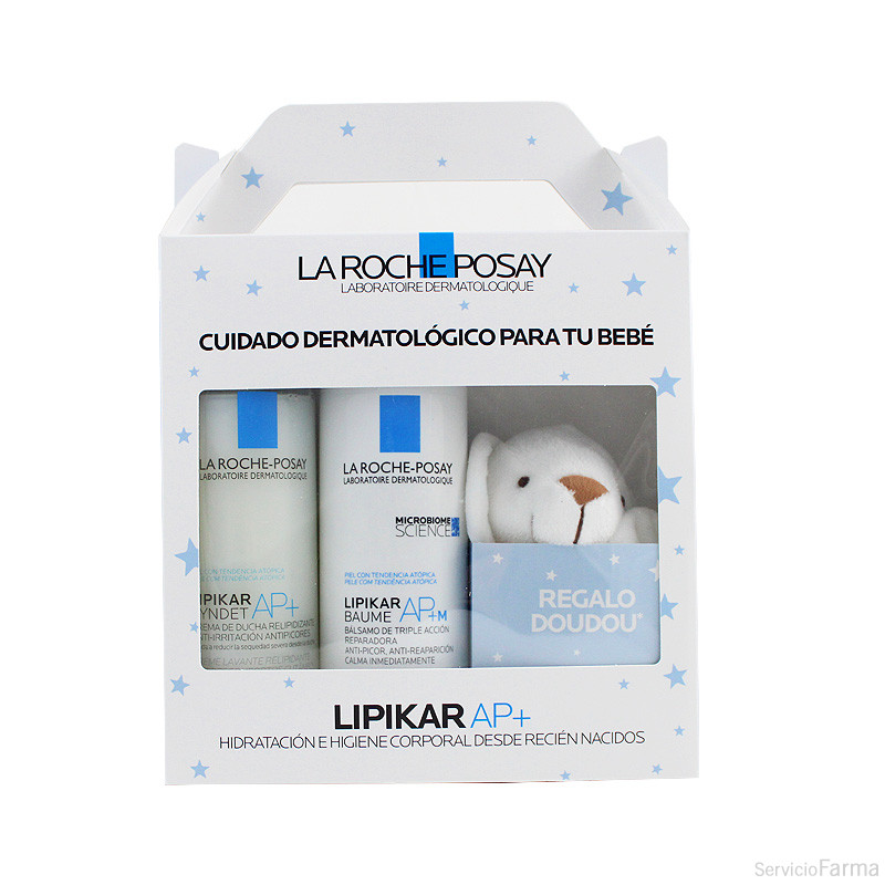 Pack La Roche Posay LipikarAP+ crema de ducha Syndet 400ml + bálsamo 400ml + REGALO