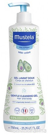 Gel baño suave mustela 750 ml