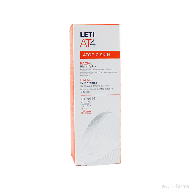 Leti AT4 Crema facial Piel atópica 100 ml