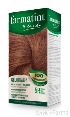 Farmatint 5R Castaño Claro Cobrizo Gel
