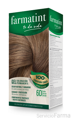 Farmatint 6D Rubio Oscuro Dorado Gel (150 ml)