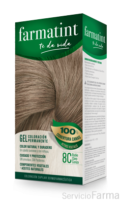 Farmatint 8C Rubio Claro Ceniza Gel (150 ml) 