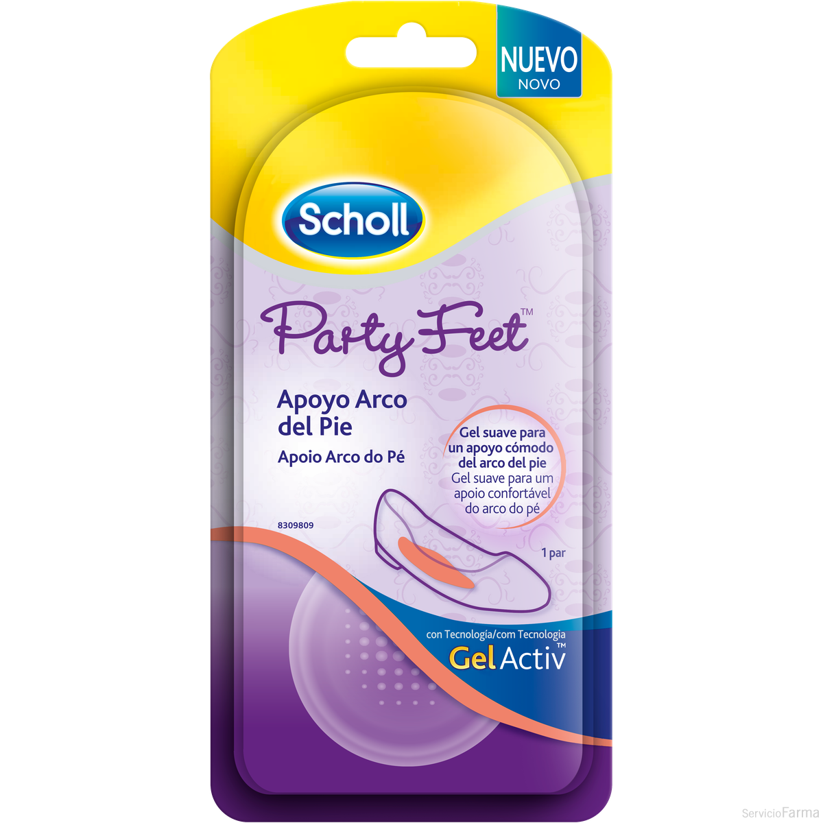 Party Feet / Apoyo Arco del pie Gel Activ - Scholl (1 par)