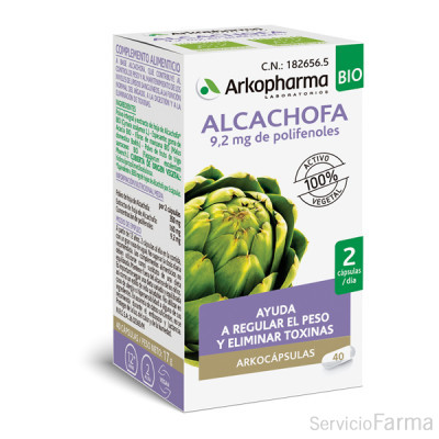 Arkocápsulas Alcachofa Bio Arkopharma 40 Cápsulas