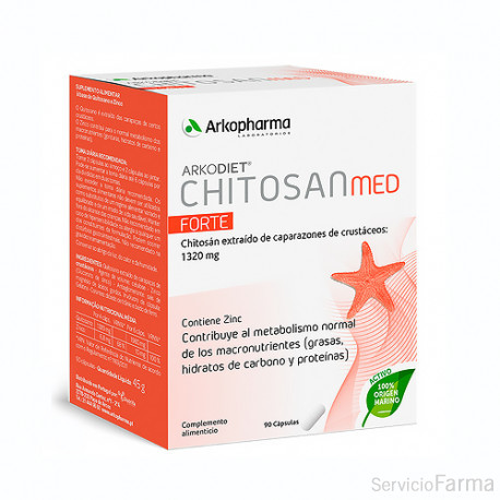 Arkodiet Chitosán Med Forte 90 Cápsulas Arkopharma 