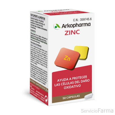 Arkocápsulas Zinc Arkopharma 50 cápsulas