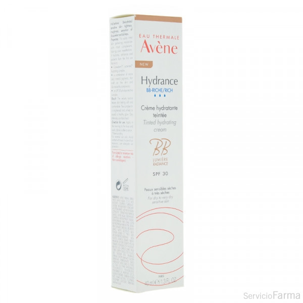 Avene Hydrance BB Crema Rica con color SPF30