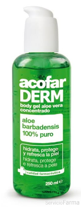 AcorfarDerm Body Gel Aloe Vera concentrado 250 ml