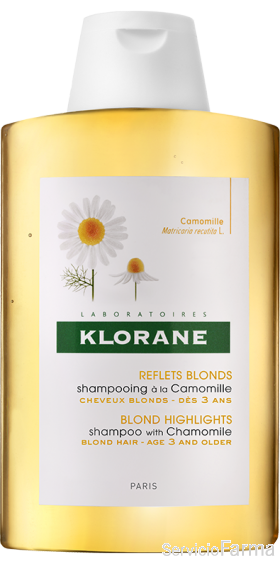 Klorane Champú Camomila para cabello rubio 400 ml