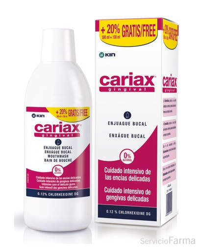 Cariax Enjuague Bucal 500 ml + 100 ml gratis