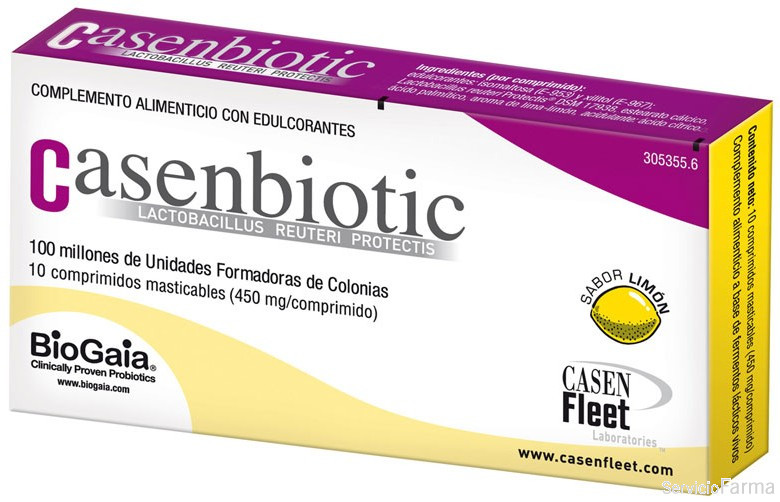 Casenbiotic Sabor Limón 10 Comprimidos Masticables