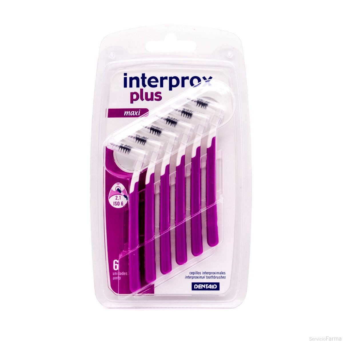 Interprox Plus Maxi Cepillo interdental 2,1 6 unidades