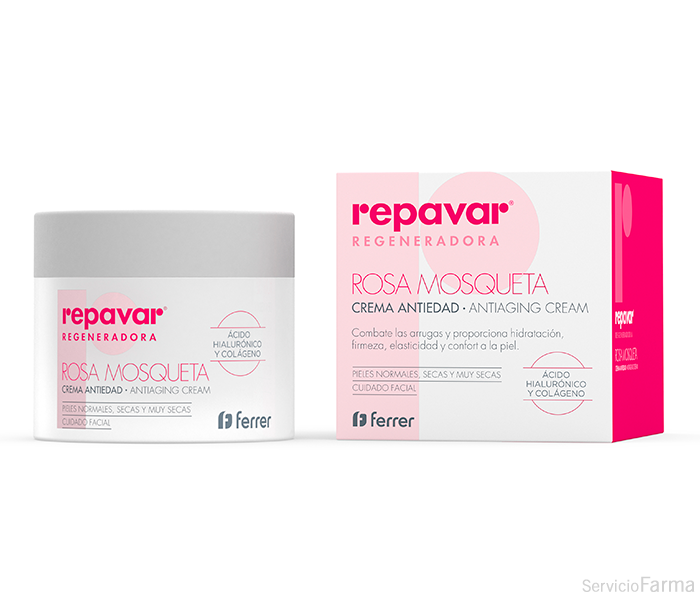 Repavar Rosa mosqueta Crema antiedad Regeneradora 50 ml