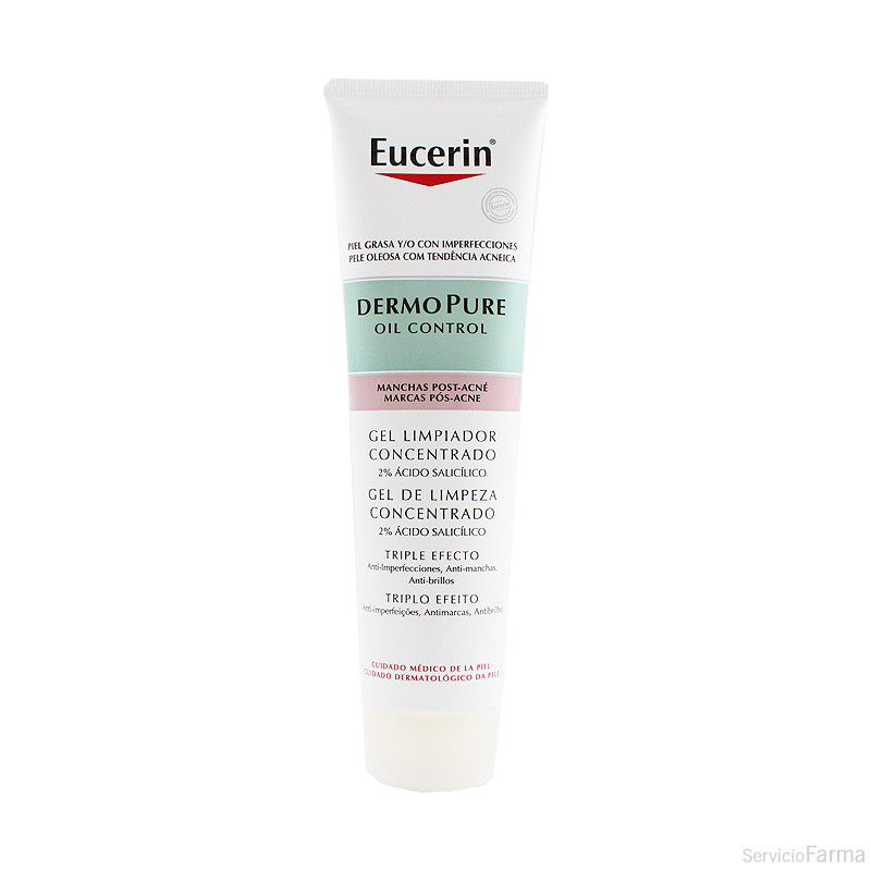 Eucerin Dermopure Gel limpiador concentrado Manchas acné 150 ml