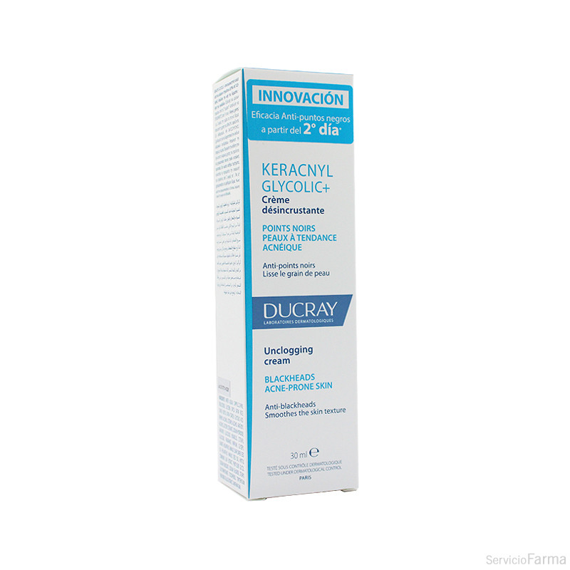 Ducray Keracnyl Glycolic+ Crema desincrustante 30 ml