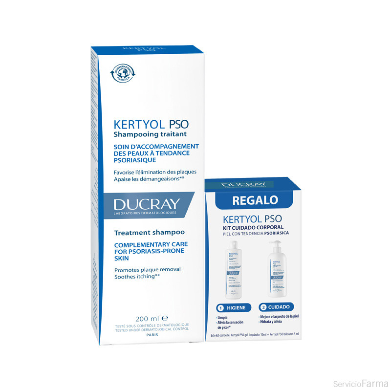 Ducray Kertyol PSO Champú tratante reequilibrante 200 ml