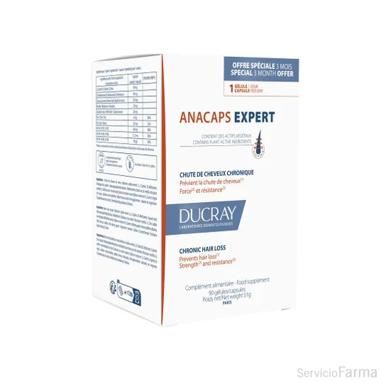 Ducray Anacaps Expert (antes Progressiv) Caída crónica 90 cápsulas