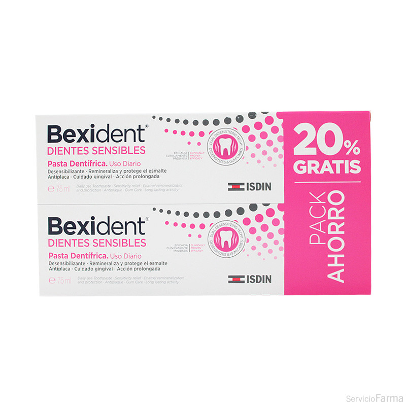 Duplo Bexident Dientes Sensibles Pasta Dentífrica 2 x 75 ml Isdin