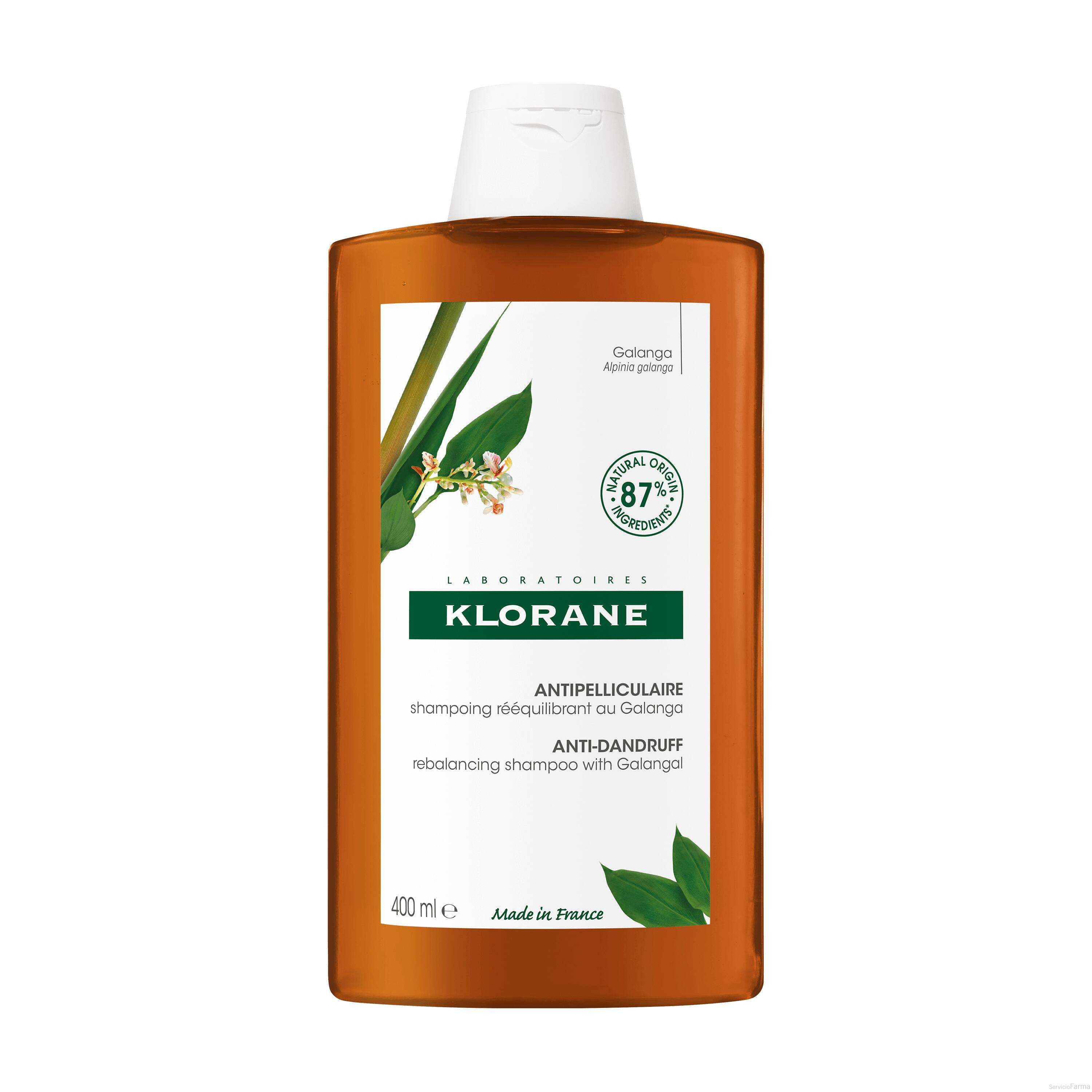 Klorane Champú Anticaspa reequilibrante Galanga 400 ml