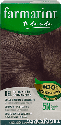 Farmatint Gel Coloración permanente 5N Castaño claro