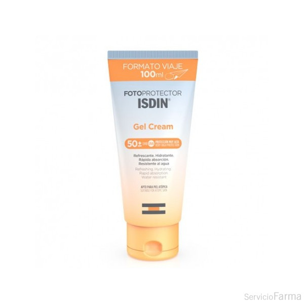 Fotoprotector Isdin Gel Crema SPF50+ Formato Viaje 100 ml