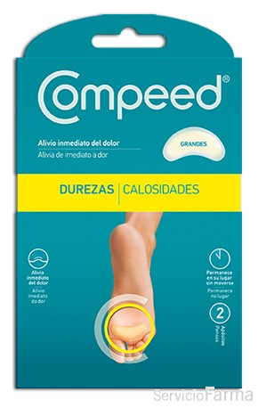 Compeed Durezas Tamaño Grande 2 Apósitos