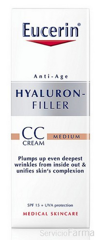 Eucerín Hyaluron-Filler CC Cream Tono Medio 50 ml
