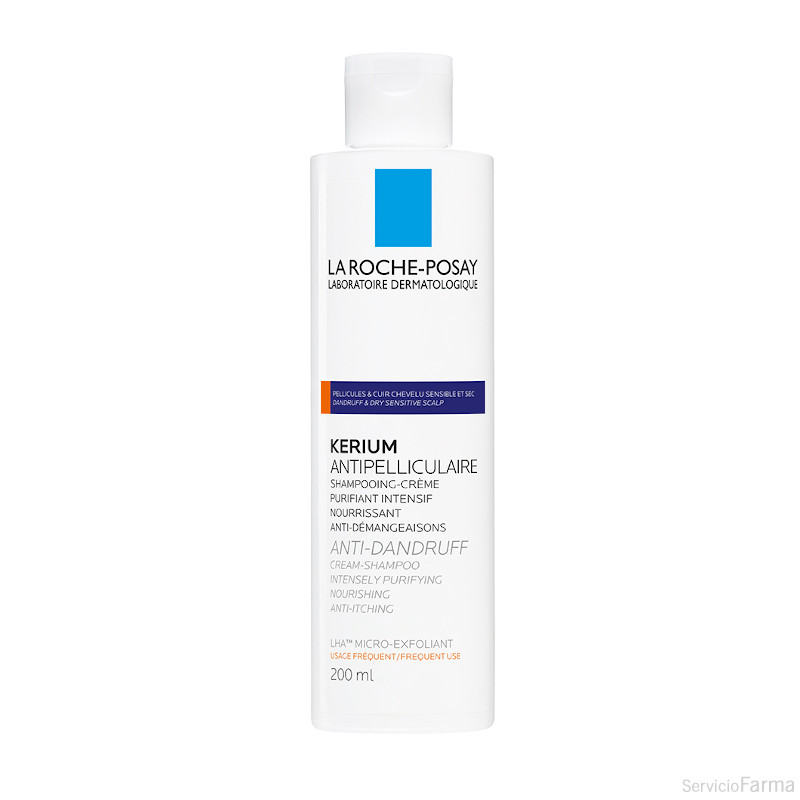 Kerium Champú Caspa seca 200 ml La Roche Posay