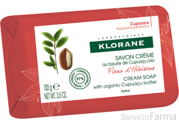 Klorane Jabón crema Manteca de Cupuaçu Flor de Hibisco 100 g