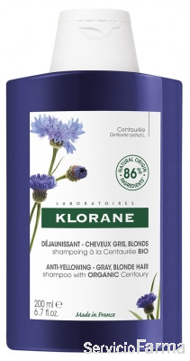 Klorane Champú con Centaurea Cabello blanco 200 ml