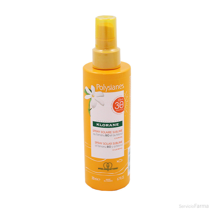 Klorane Polysianes Spray Solar Sublime SPF30 200 ml