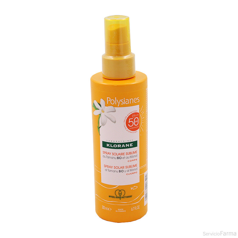 Klorane Polysianes Spray Solar Sublime SPF50 200 ml