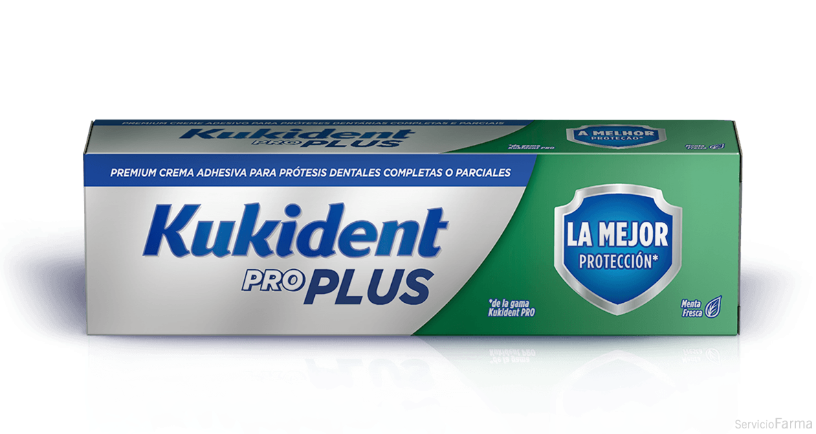 Kukident Pro Plus Crema Adhesiva La mejor protección Tamaño Ahorro