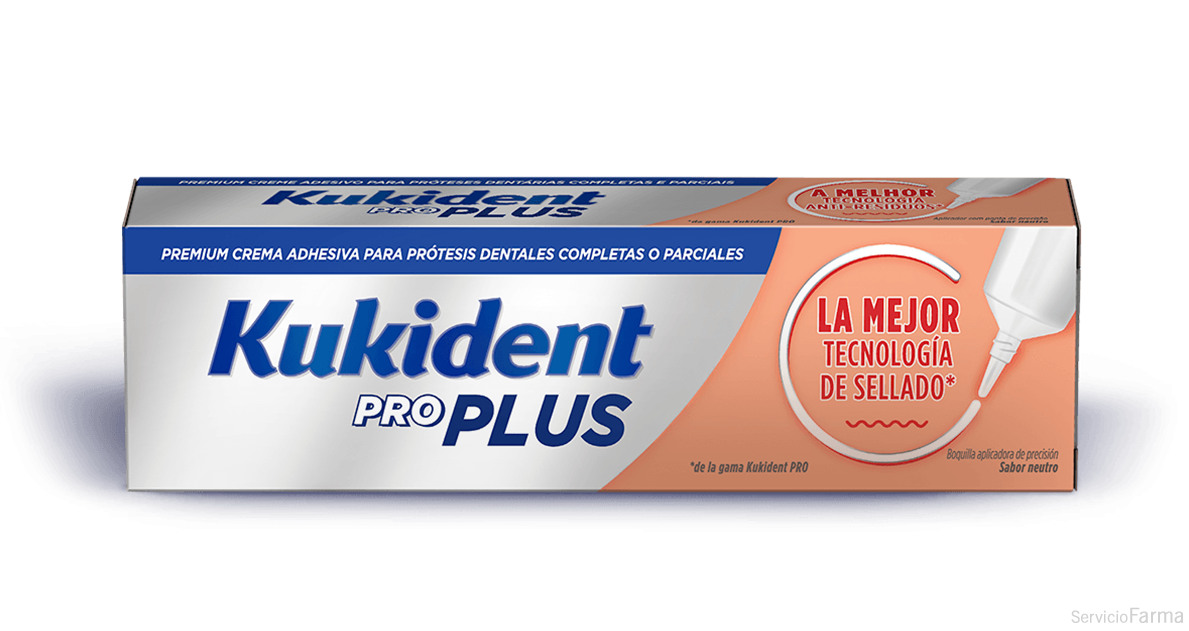Kukident Pro Plus Crema Adhesiva El mejor sellado Tamaño Ahorro