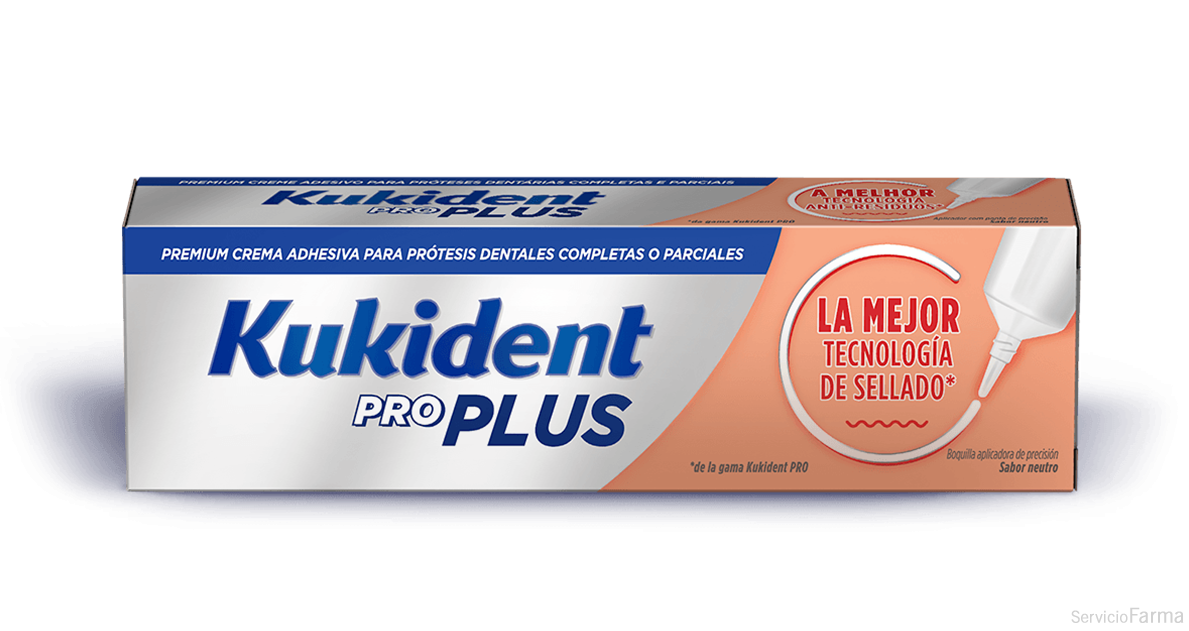 Kukident Pro Plus Crema Adhesiva El mejor sellado 40 g