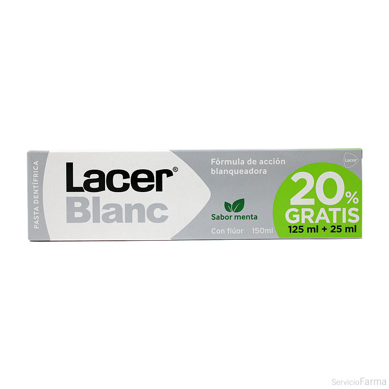 Lacer Blanc Pasta blanqueadora Sabor Menta 125 ml