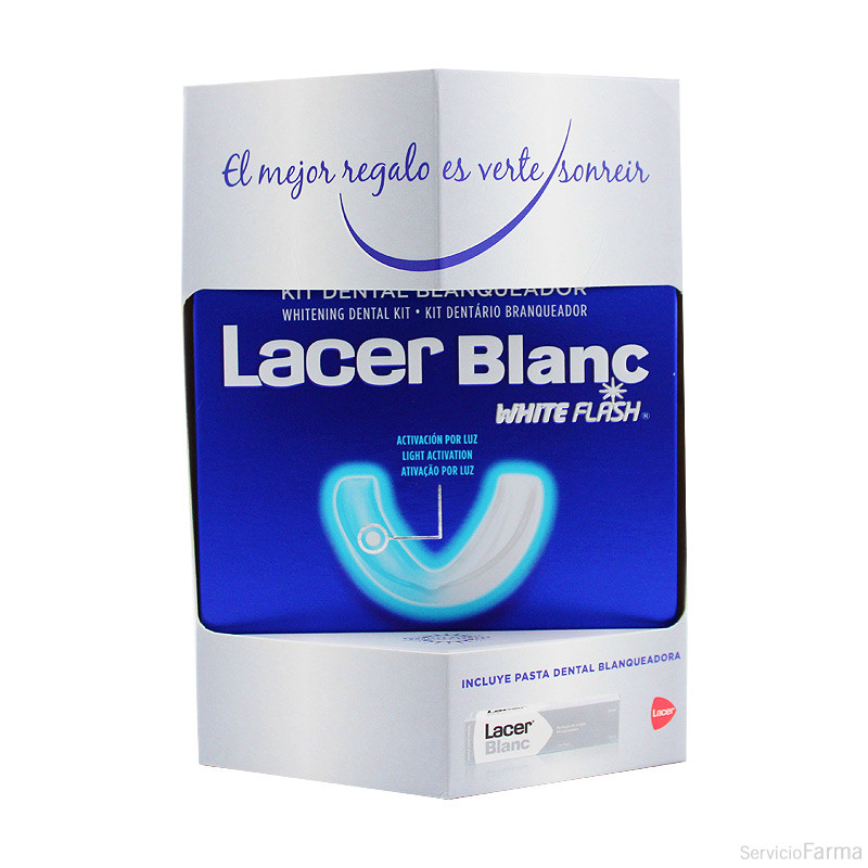 Lacer Blanc White Flash Kit dental Blanqueador + Regalo Pasta Lacer Blanc 75 ml