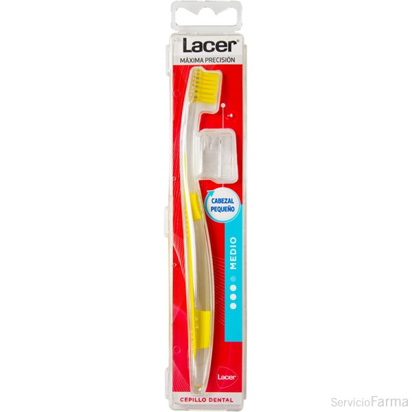 Lacer Cepillo Dental Medio Cabezal pequeño 1 unidad