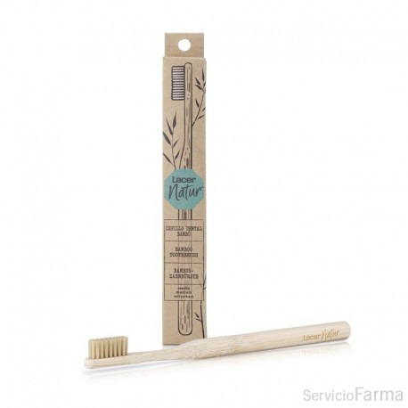 Lacer Natur Cepillo dental de bambú Medio