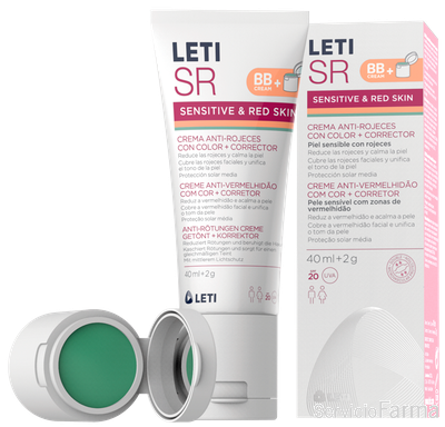 LetiSR Crema Anti Rojeces con color + Corrector 