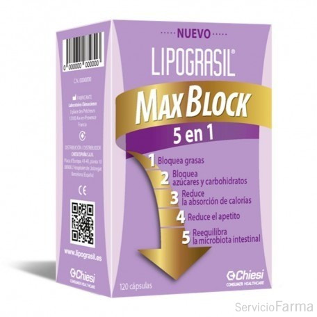 Lipograsil MaxBlock 5 en 1 120 Cápsulas