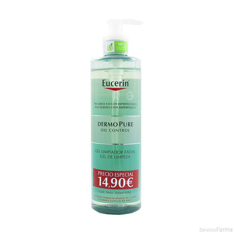 Eucerin DermoPure Gel limpiador facial 400 ml