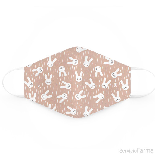 Mascarillas de tela 6-10 años Hygge rosa 2 uds Suavinex