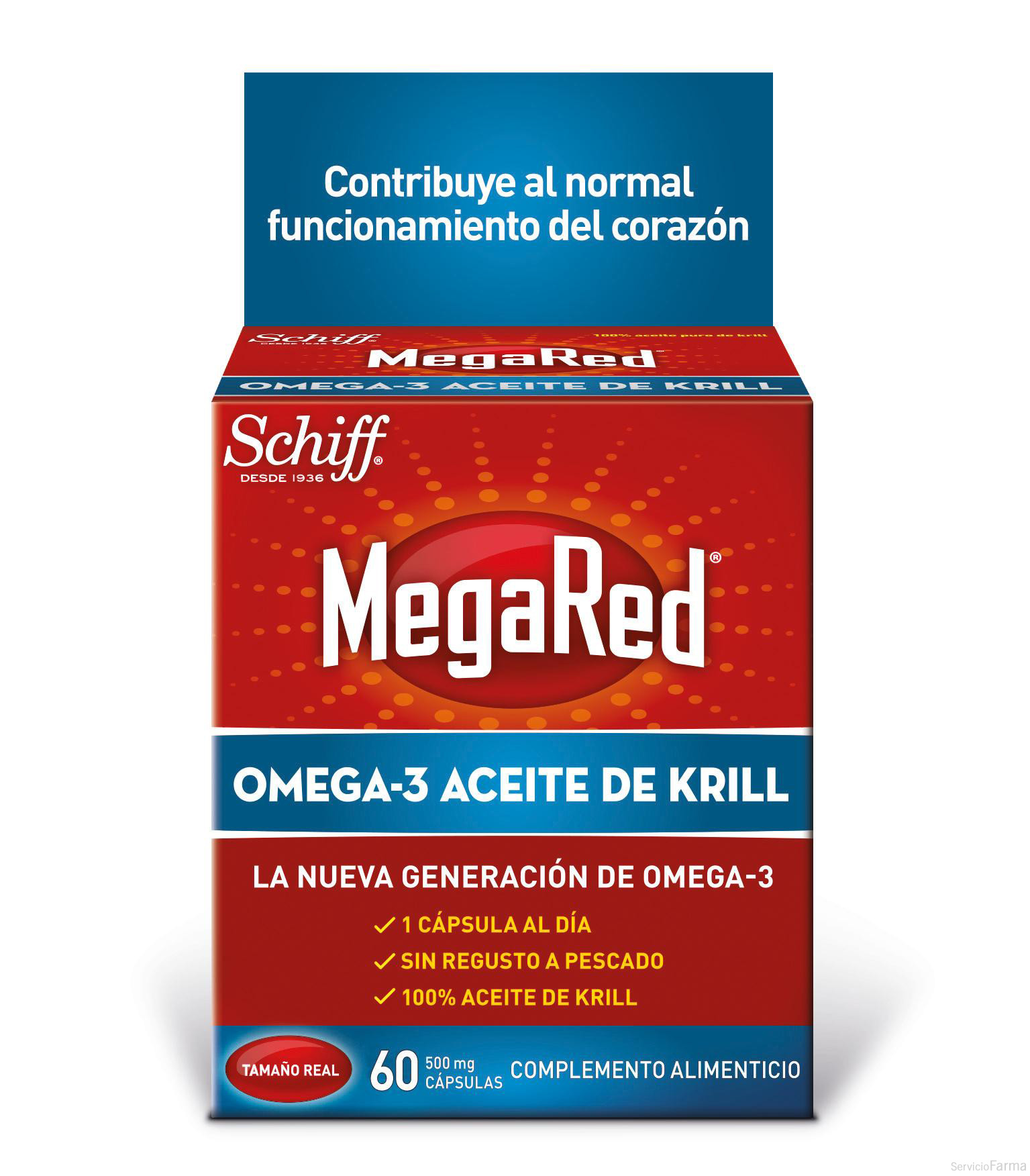 MegaRed Omega-3 Aceite de Krill 60 uds