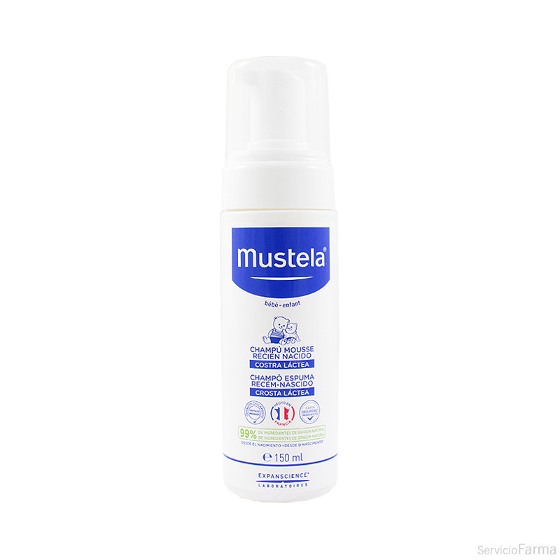 Mustela Champú Mousse Recién Nacido Costra láctea 150 ml